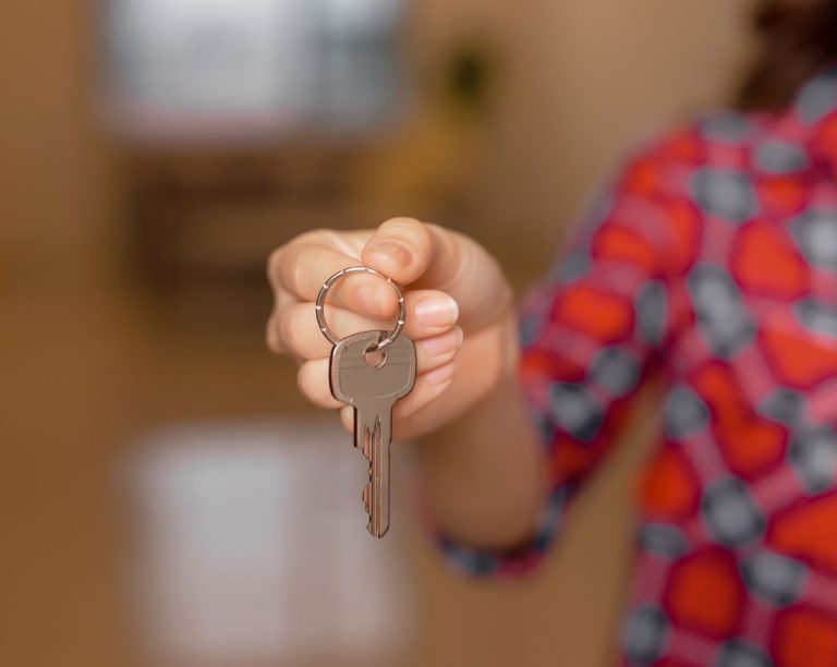 Keys held in hand