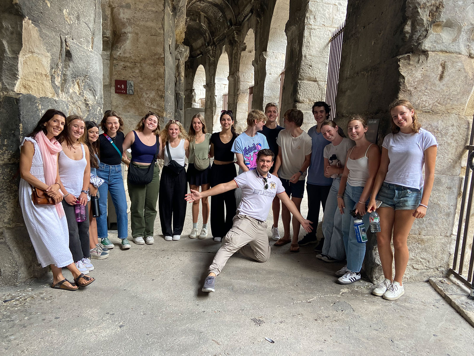A group of Colby students in Dijon