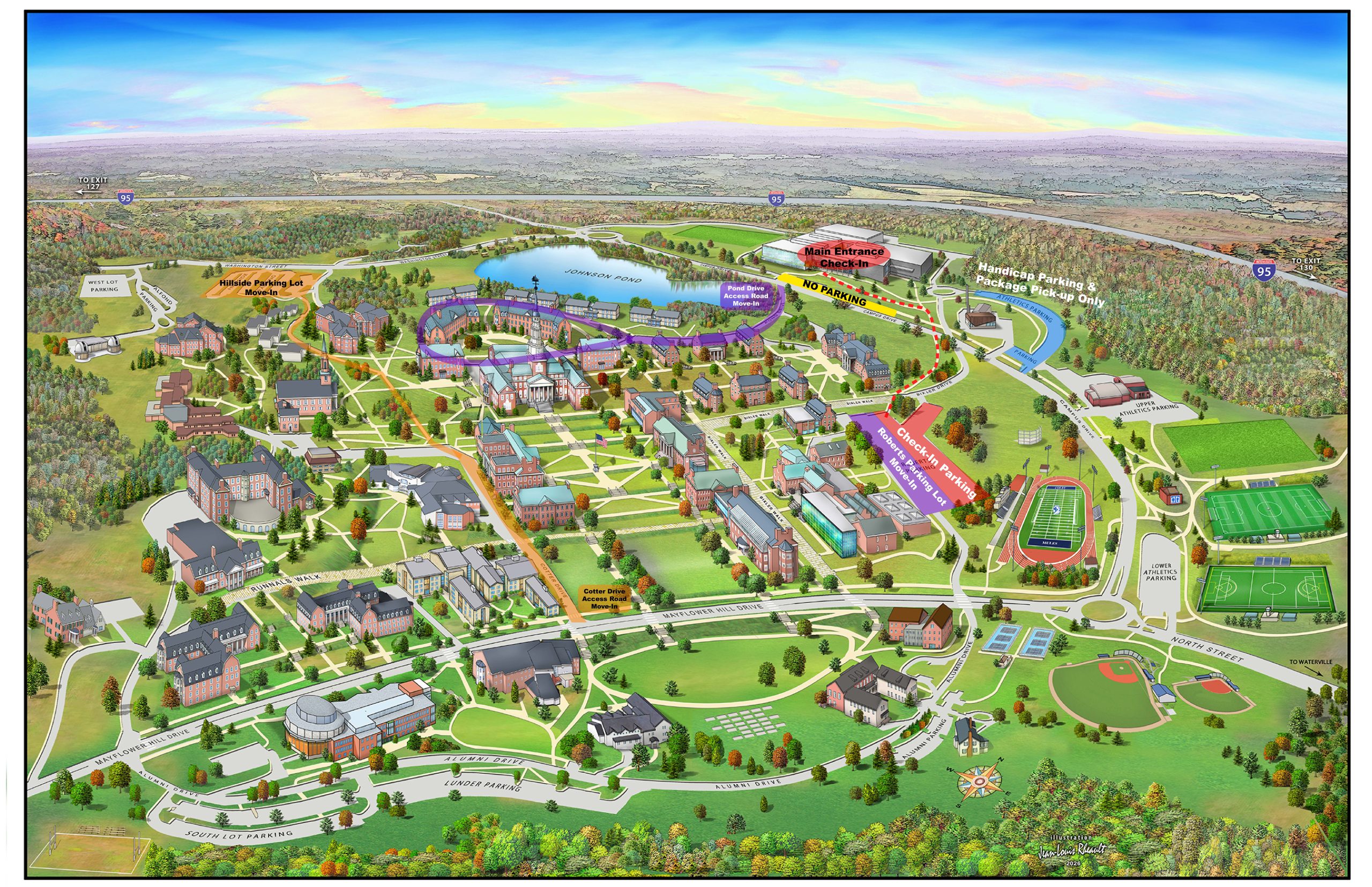 Colby Campus Move-in Map